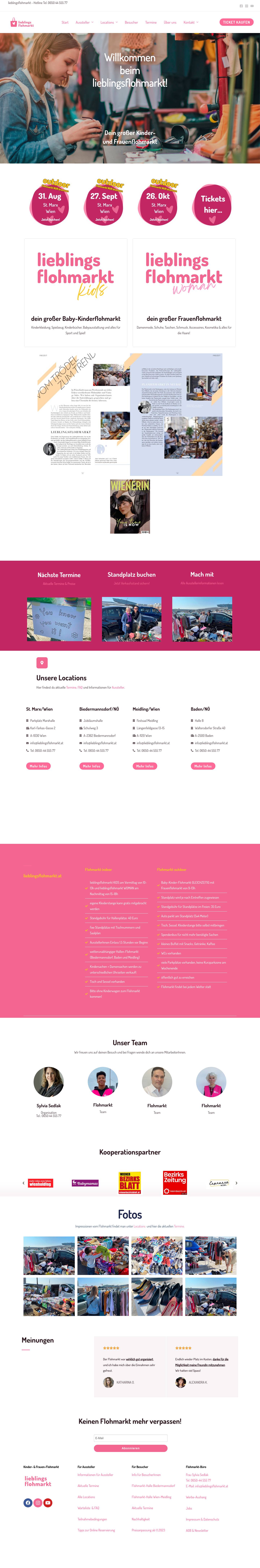 lieblingsflohmarkt KIDS & WOMAN - Full Screenshot