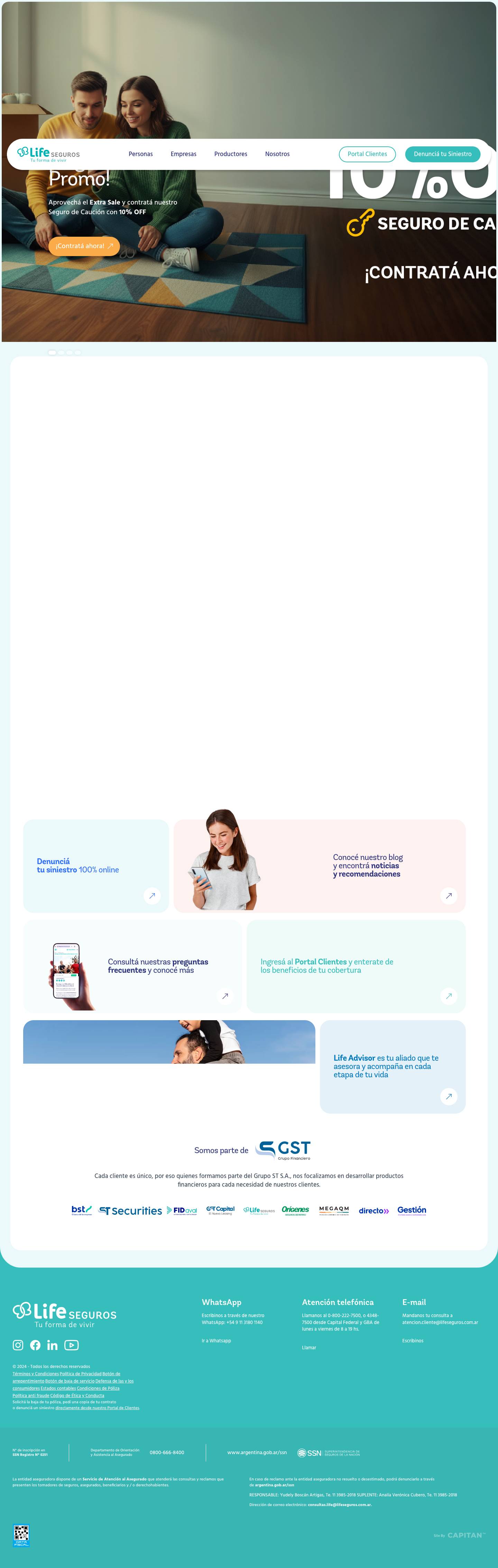 Life Seguros - Aseguramos tu forma de vivir y toda forma de vida - Full Screenshot