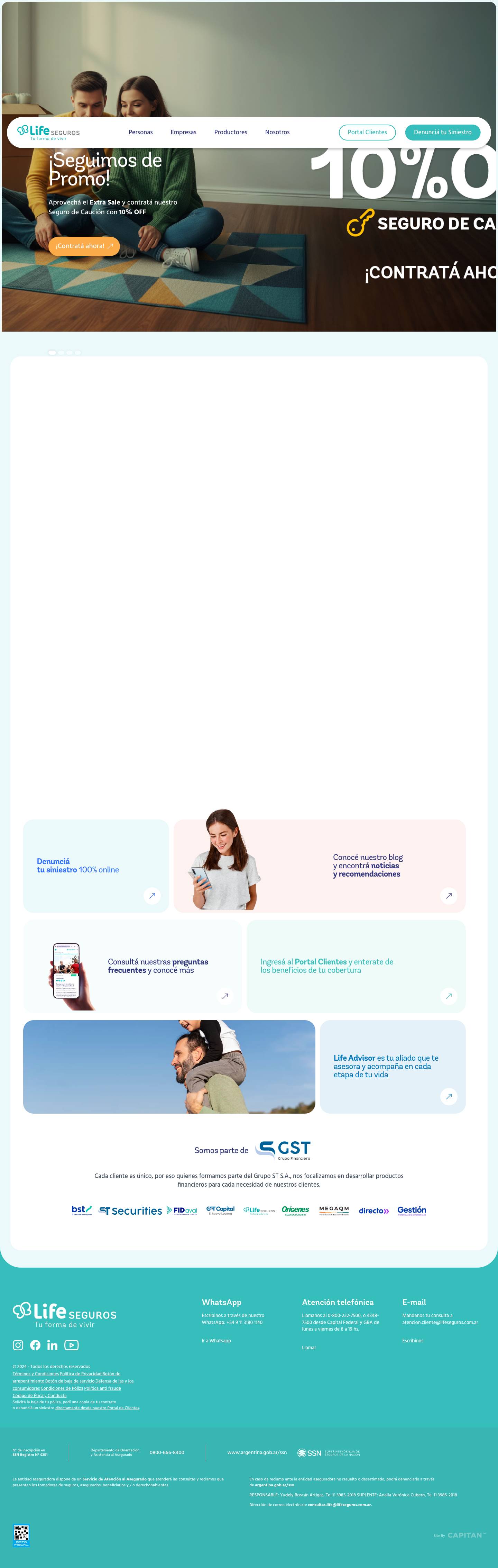 Life Seguros - Aseguramos tu forma de vivir y toda forma de vida - Full Screenshot