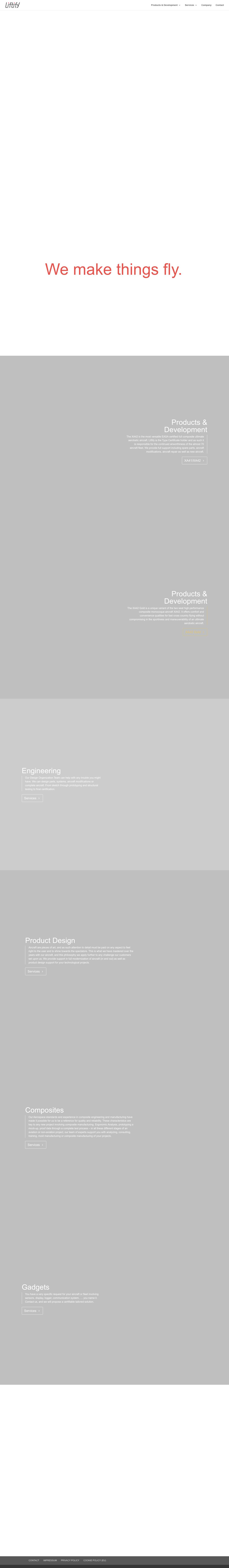 WeMakeThingsFly - liftify.aero - Full Screenshot