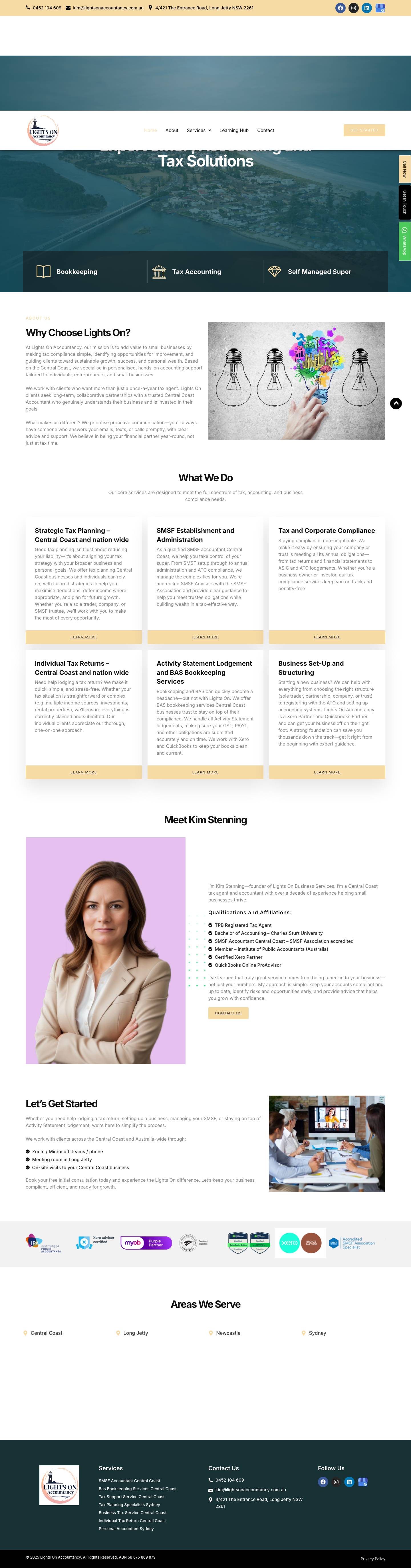 Tax Planning Specialists Sydney | BAS bookkeeping services Sydney - Full Screenshot