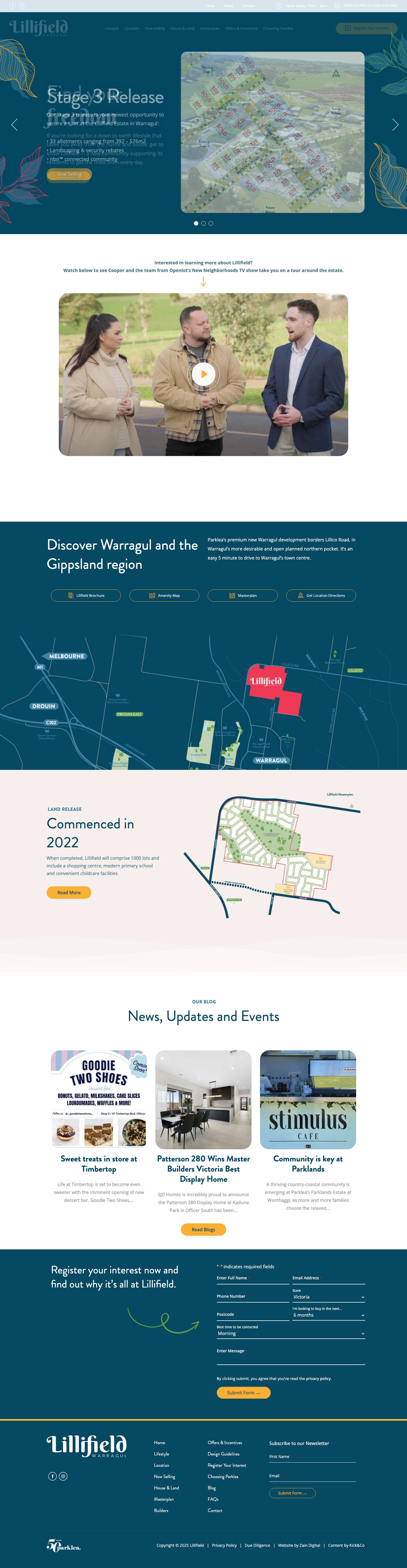 Lillifield Estate Warragul - Full Screenshot