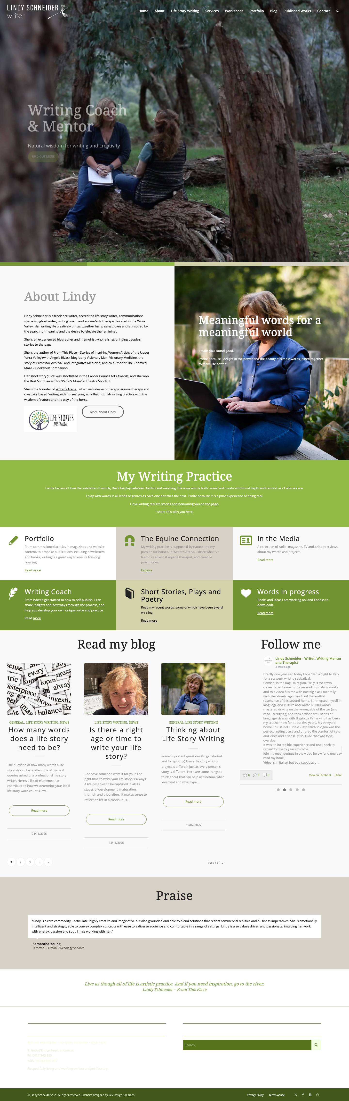 Home - Lindy Schneider - Professional Writer, Life Story Writer, Writing Coach & Therapist | Yarra Valley | Melbourne | 0417365697Click to open the search input fieldScroll to next sectionPreviousNextComments Box SVG iconsPreviousNextSearchScroll to top - Full Screenshot