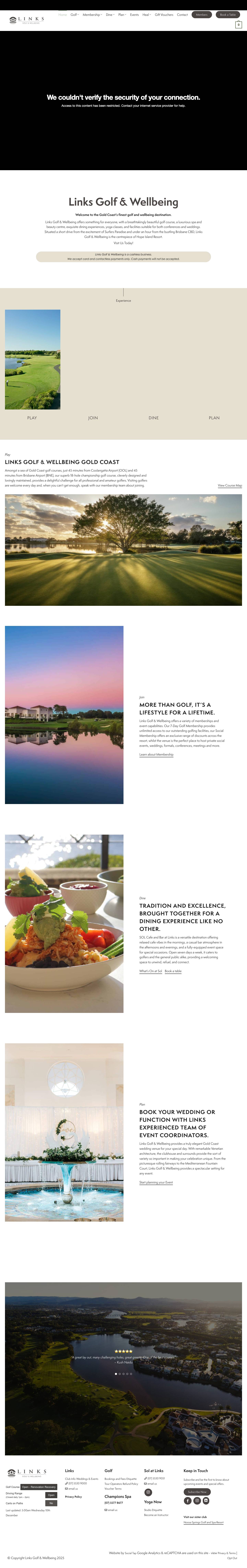 Links Golf & Wellbeing - Hope Island Resort - Full Screenshot