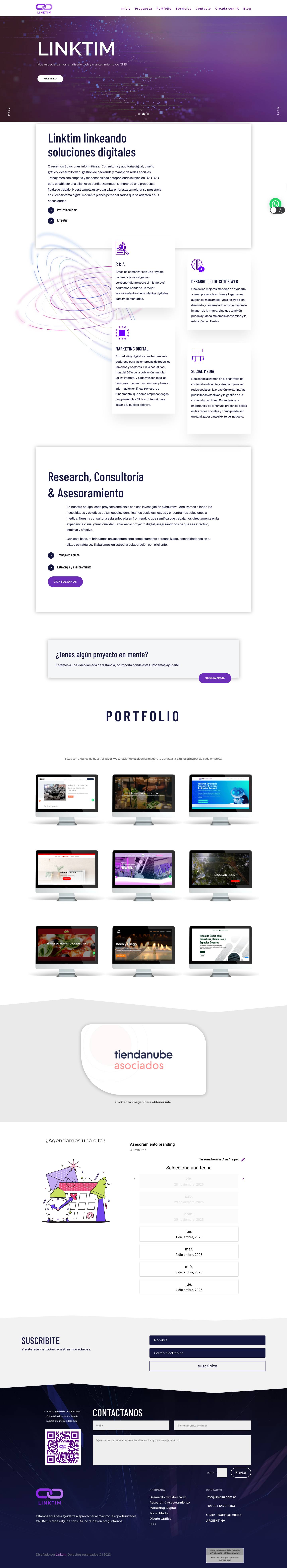 Linktim | Linkeamos soluciones digitales - Full Screenshot