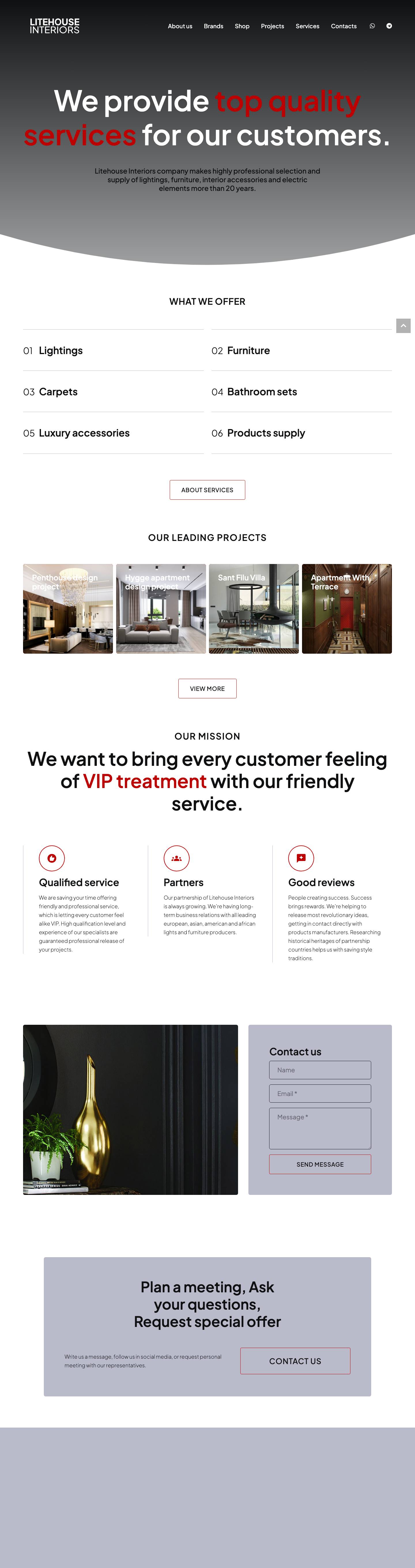 Litehouse Interiors - Dubai, UAE - Full Screenshot