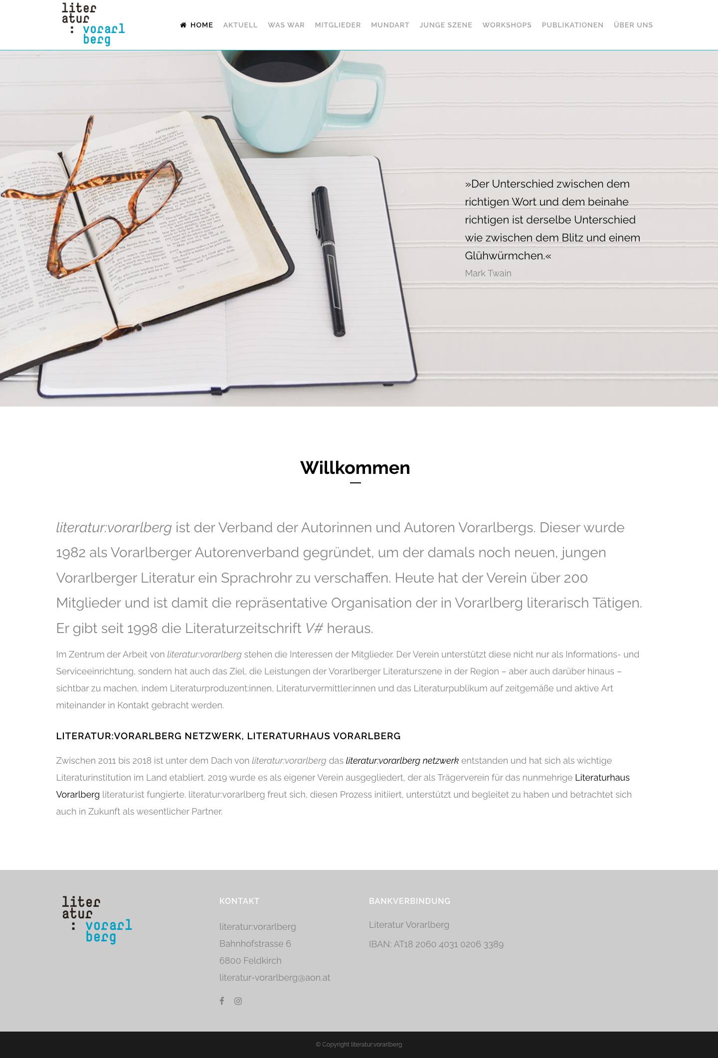 Literatur Vorarlberg | seit 1982 - Full Screenshot