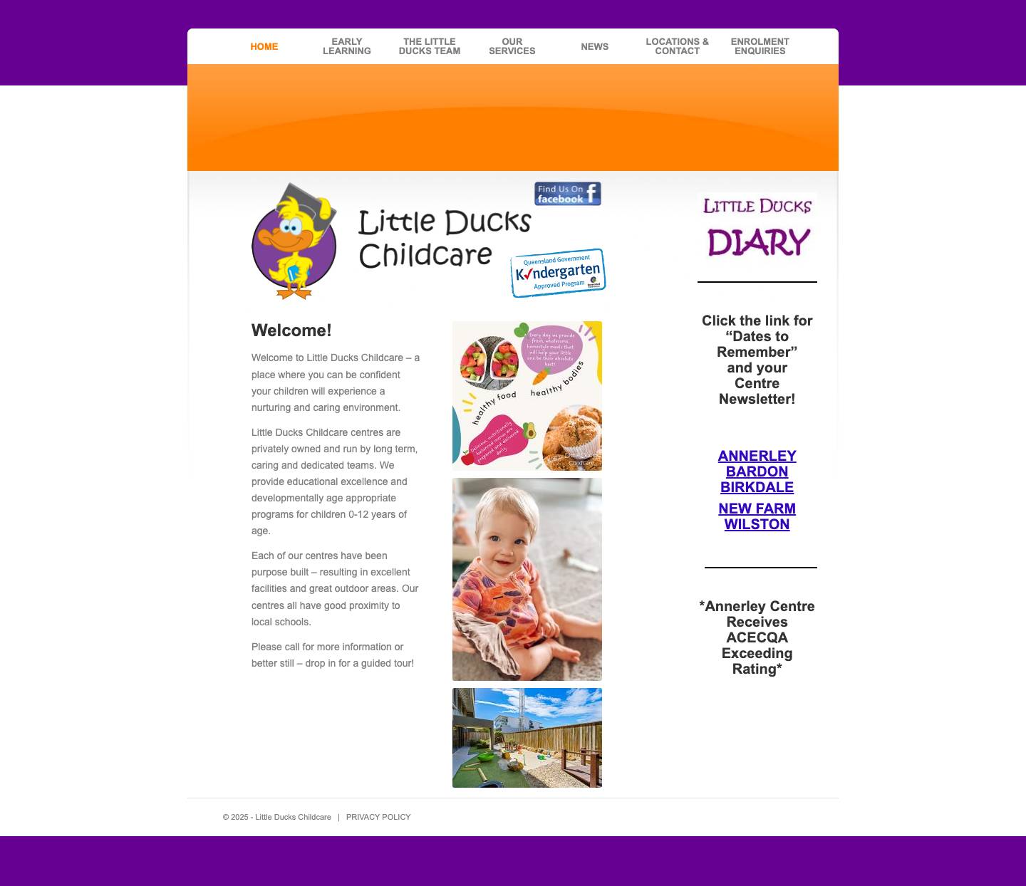 Little Ducks Childcare - Full Screenshot