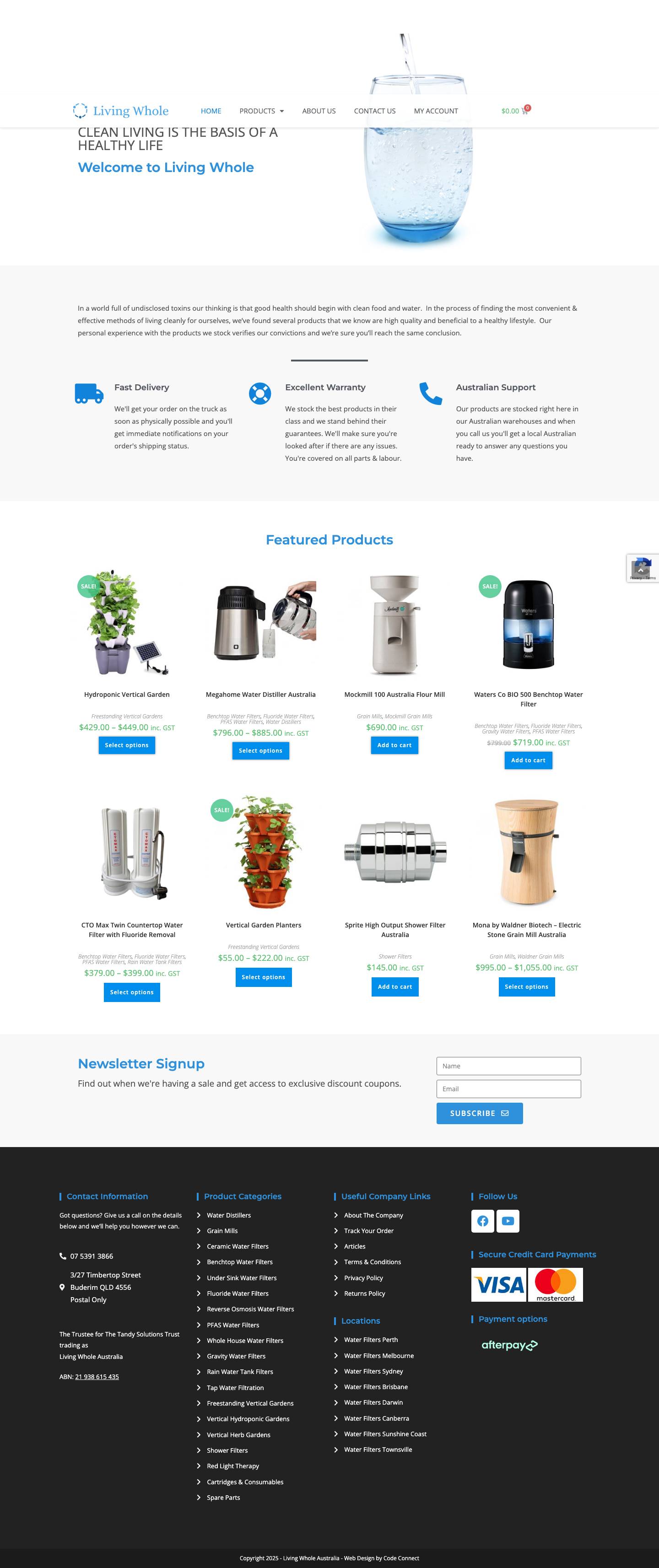 Home | Living Whole - Full Screenshot
