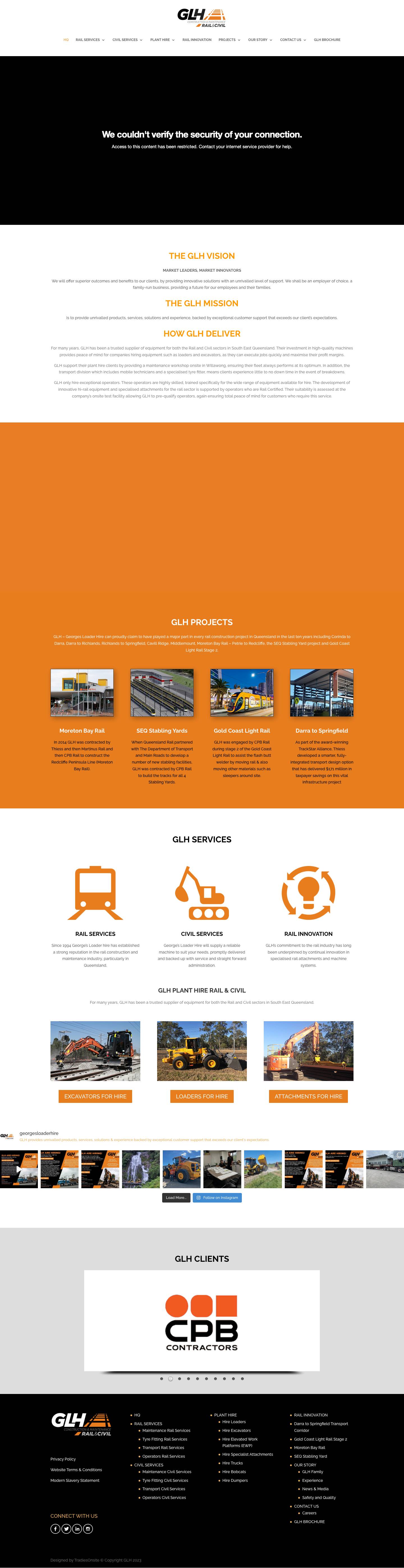 George's Loader Hire Queensland | Excavator Hire - Full Screenshot