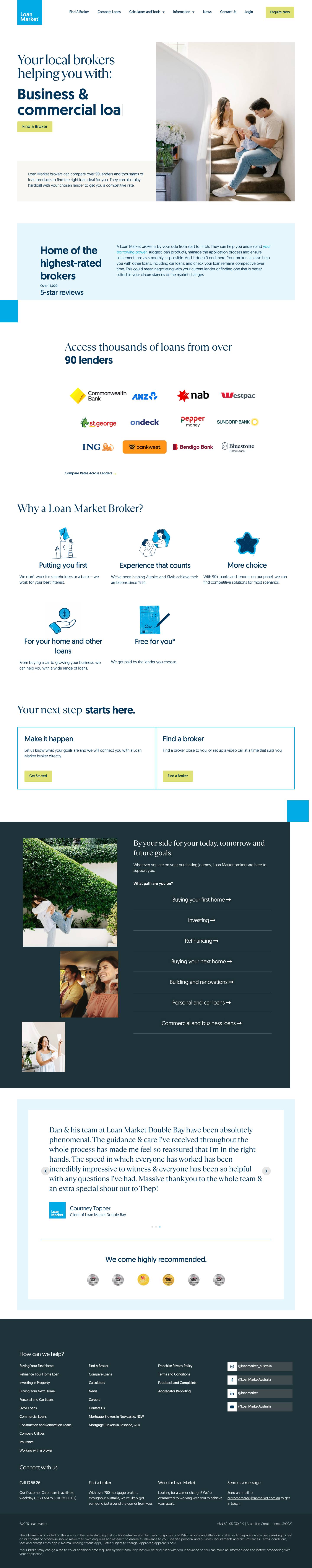 Loan Market | 700+ Brokers with 14,000+ 5-Star Reviews - Full Screenshot