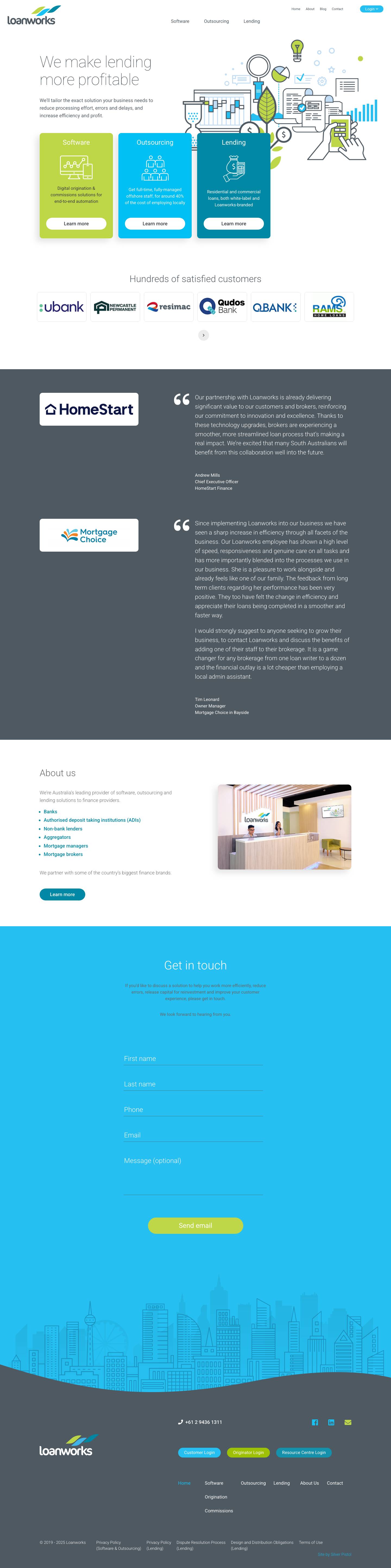 Loanworks - We make lending more profitable - Full Screenshot