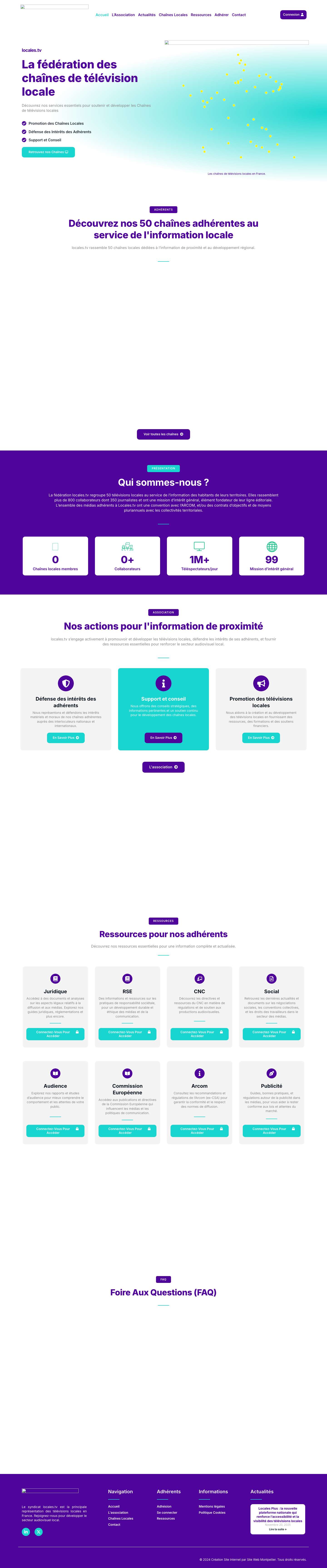 Accueil - Site officiel de notre association - Full Screenshot