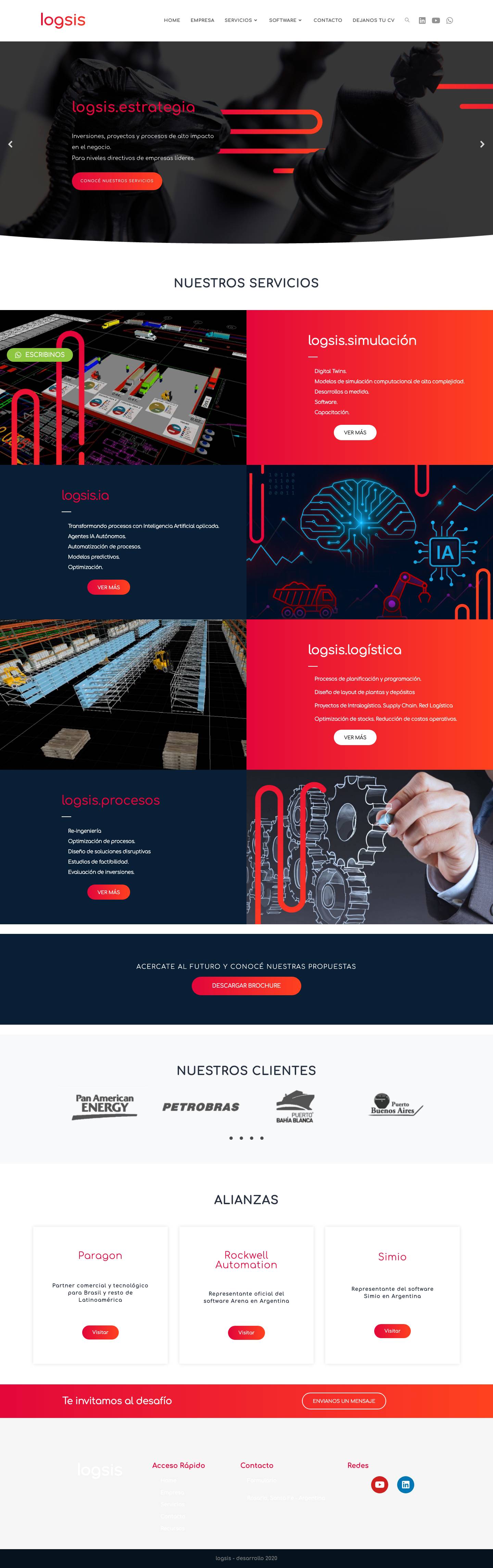 Logsis – consultora líder en diseño y optimización de procesos - Full Screenshot