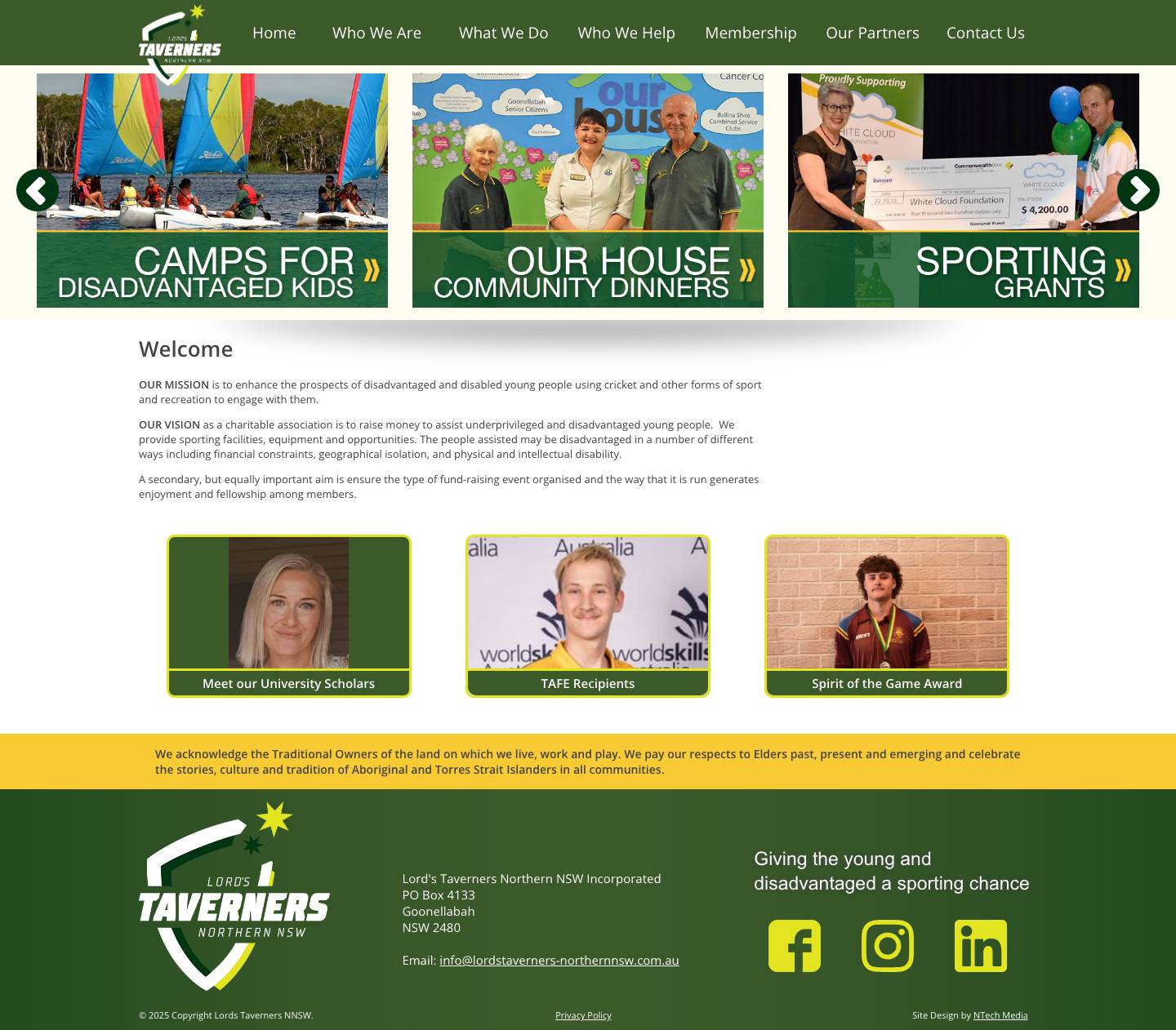 Lords Taverners NNSW - Full Screenshot