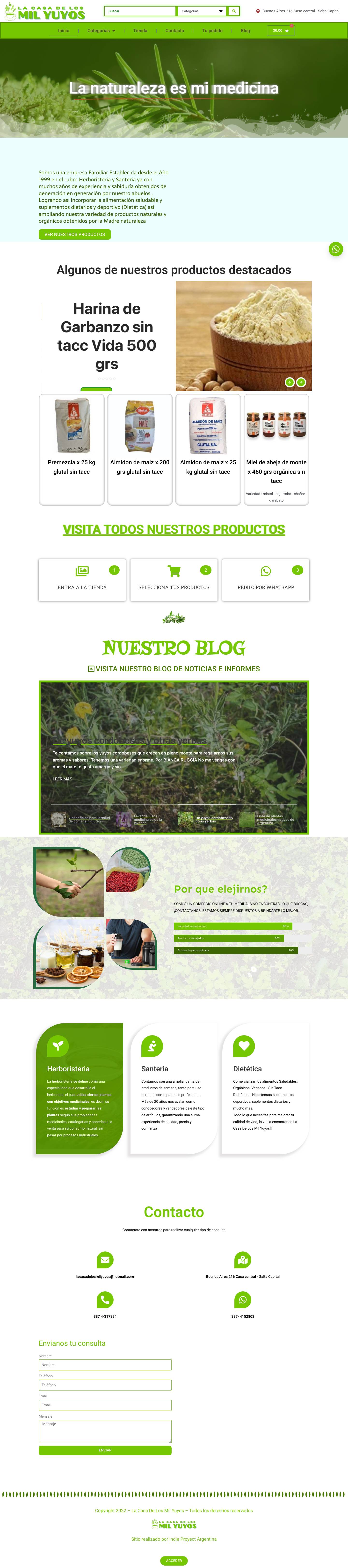 La Casa De Los Mil Yuyos | Salta - Full Screenshot