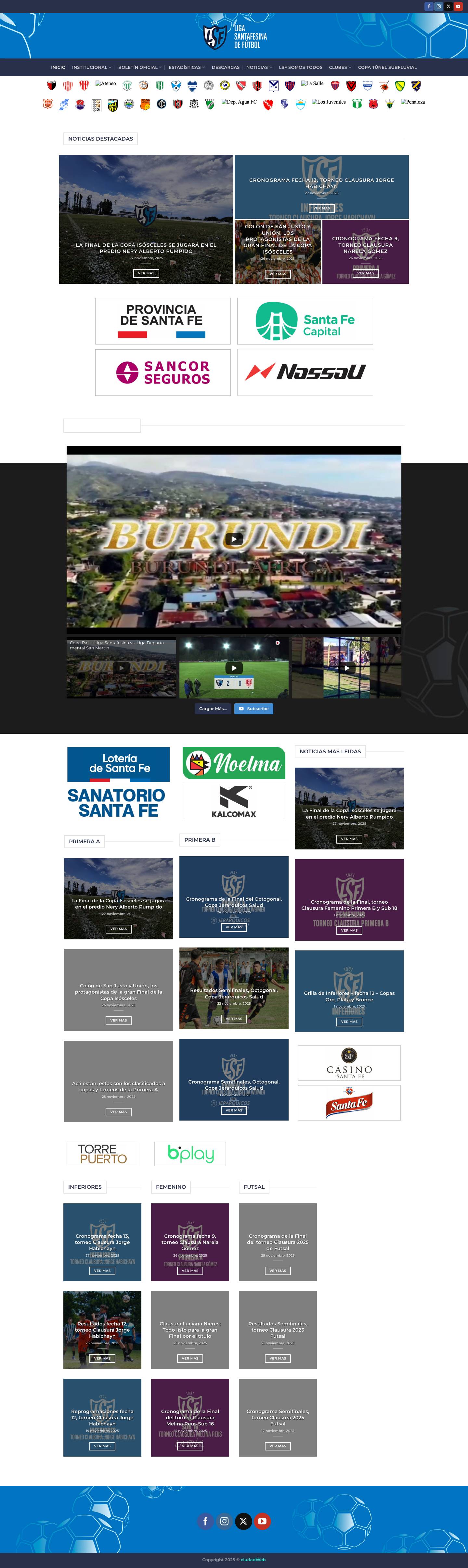 Inicio - LSF - Full Screenshot