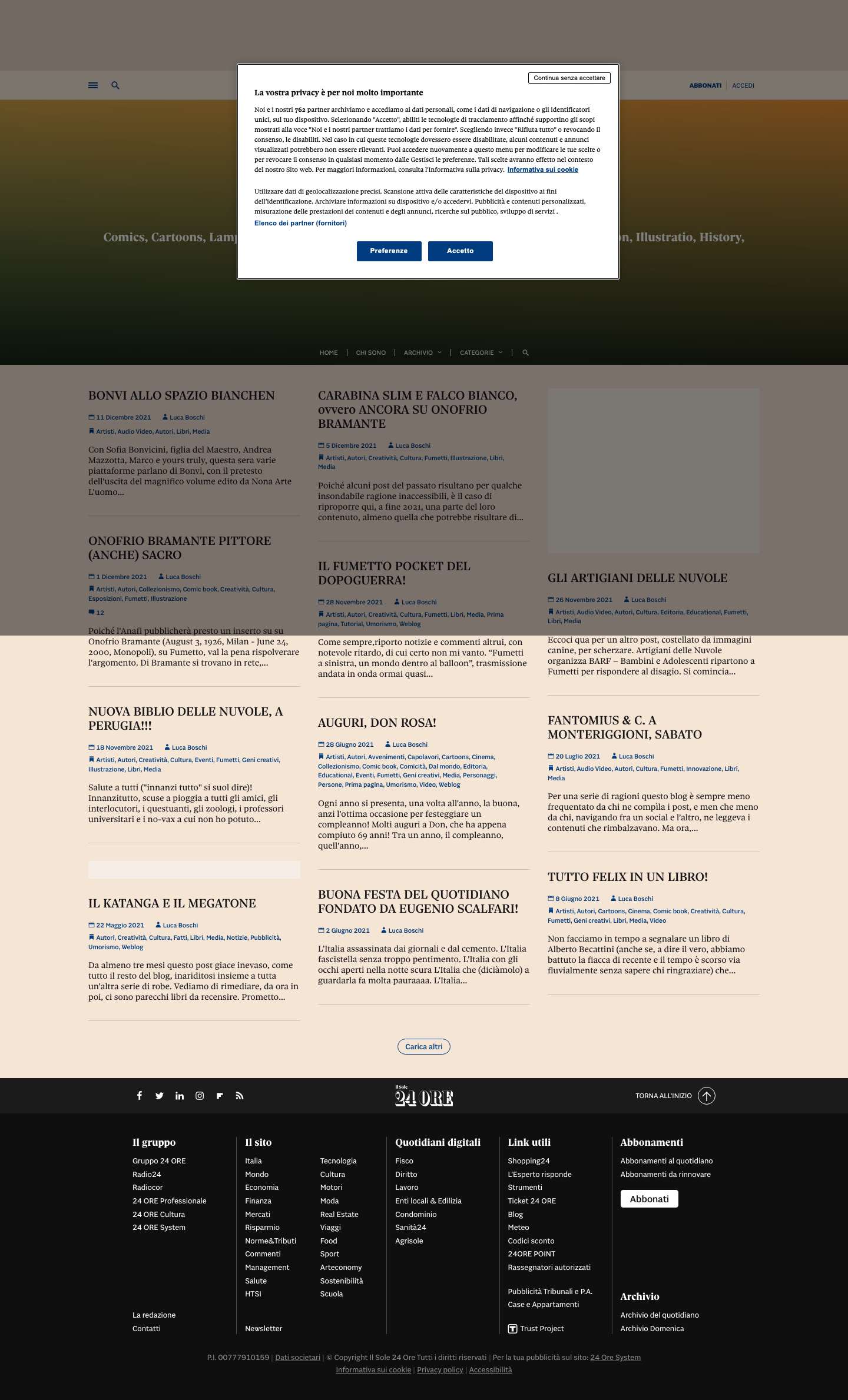 Cartoonist globale | Blog di Luca BoschiCartoonist globale - Comics, Cartoons, Lampoon, Art, Society, Fumetto, Cartoni animati, Illustrazione, Animation, Illustratio, History, Educational, Bedé, Tebeos, Historietas, - Full Screenshot