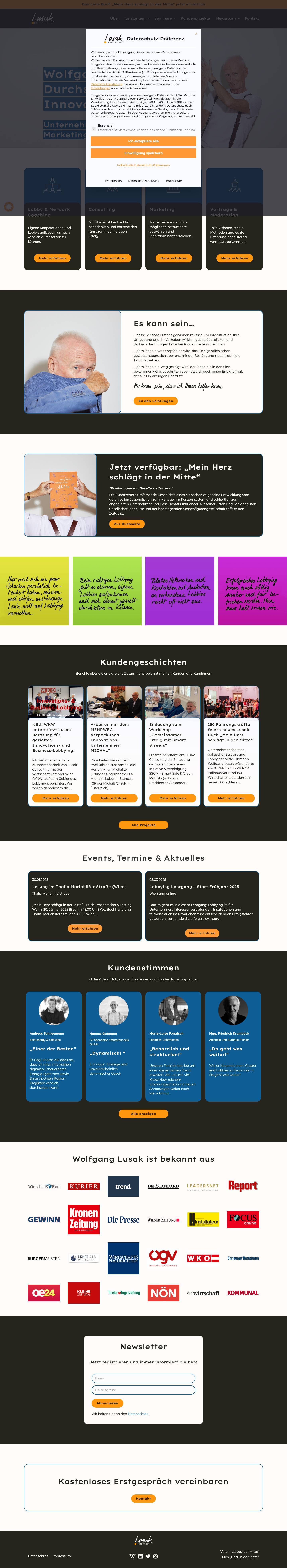 Home - Lusak Consulting - Full Screenshot