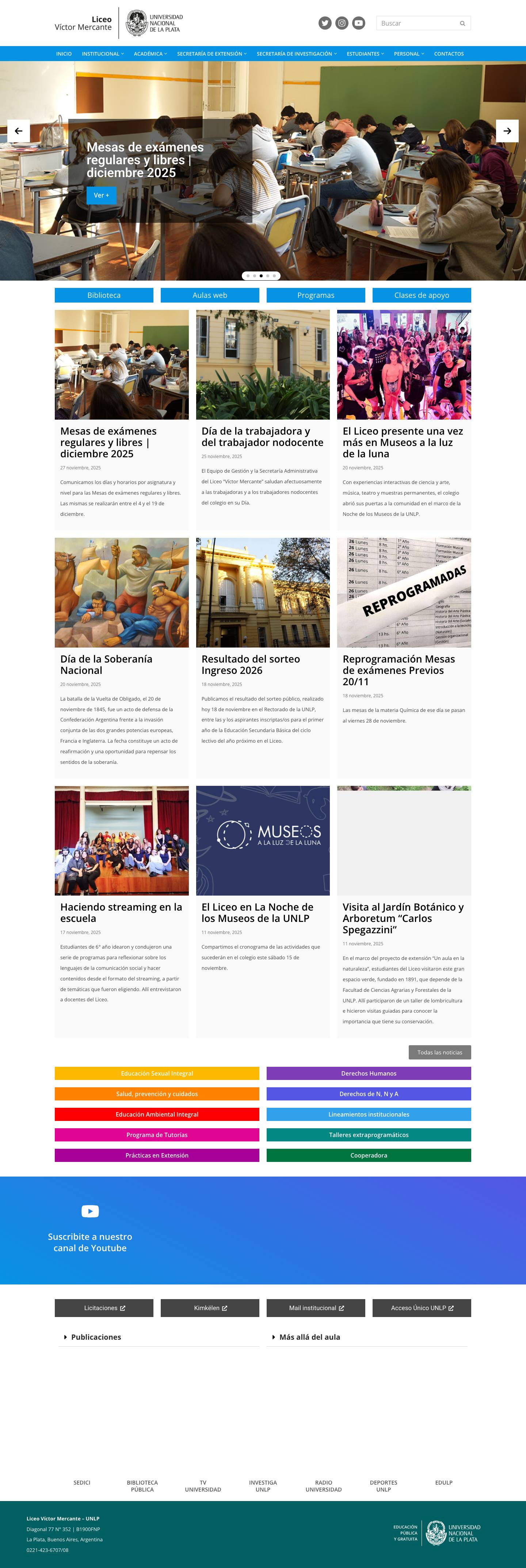 Liceo Víctor Mercante - Full Screenshot