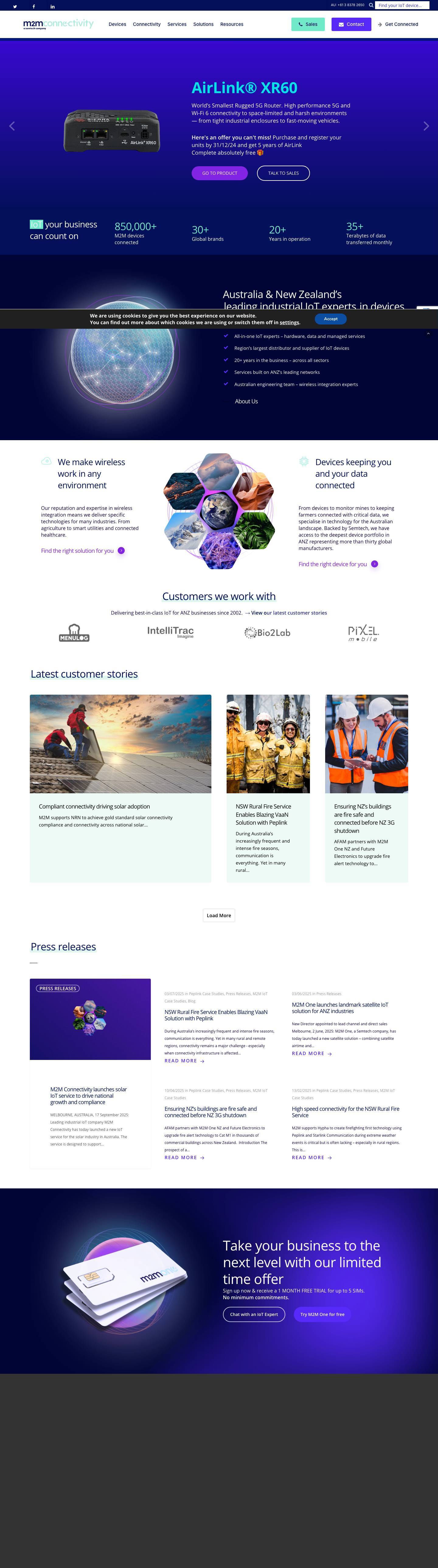 M2M Connectivity | We make wireless work in any environment. - Full Screenshot