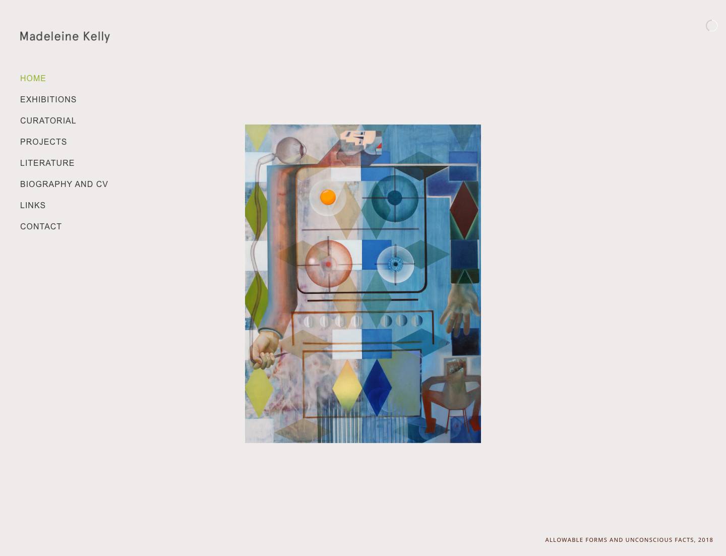 Madeleine Teresa Kelly Artist - Full Screenshot