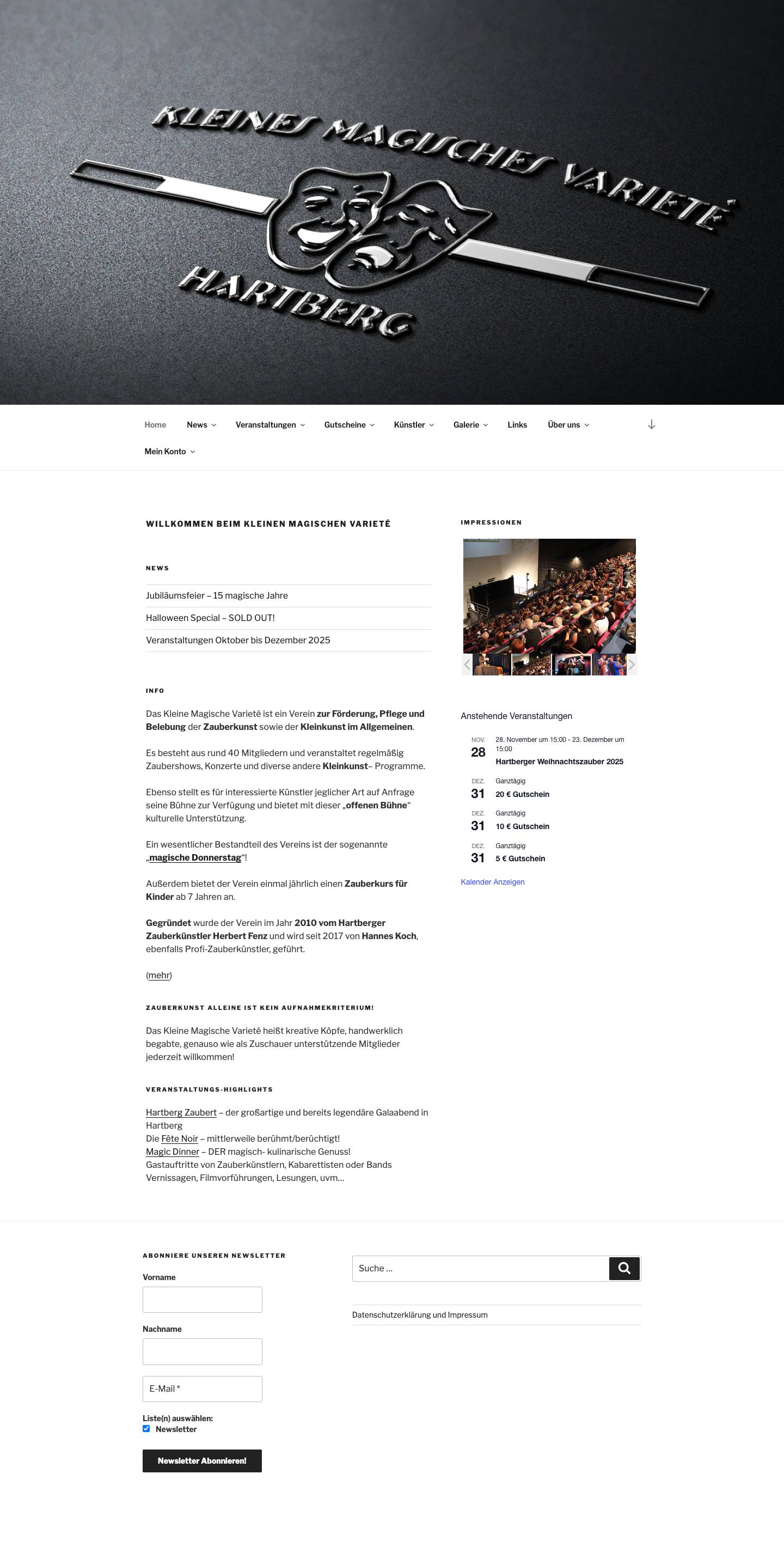 Willkommen beim Kleinen Magischen Varieté - Full Screenshot