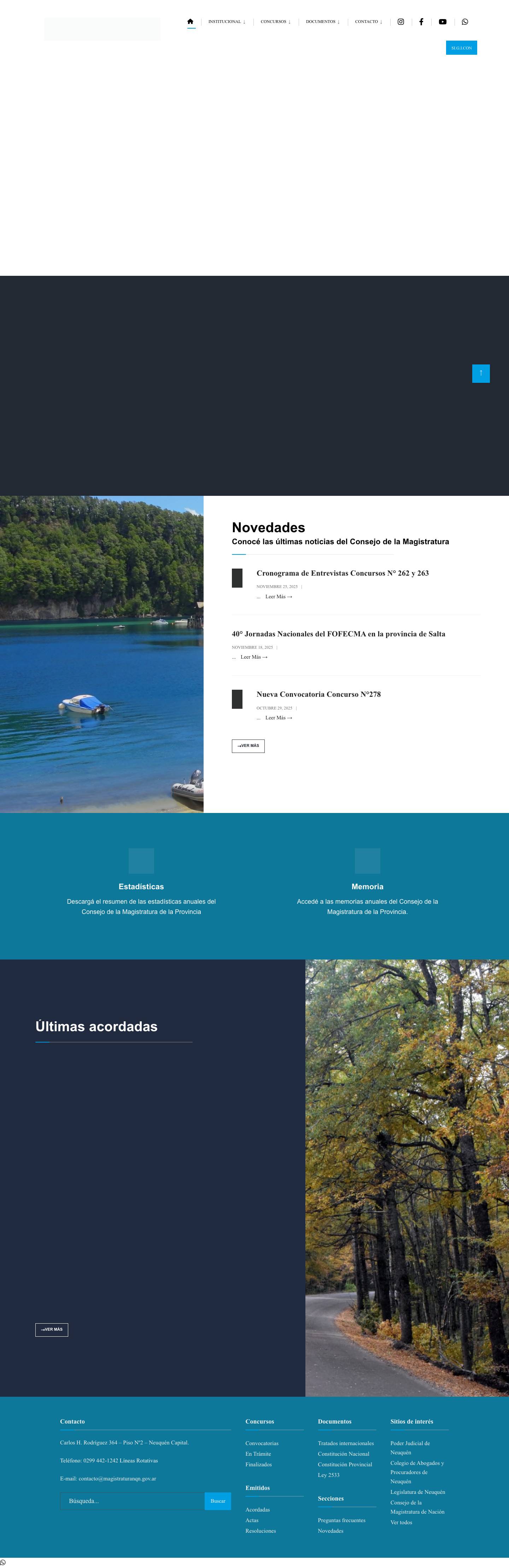 Consejo de la Magistratura de Neuquén – Consejo de la Magistratura Neuquén - Full Screenshot