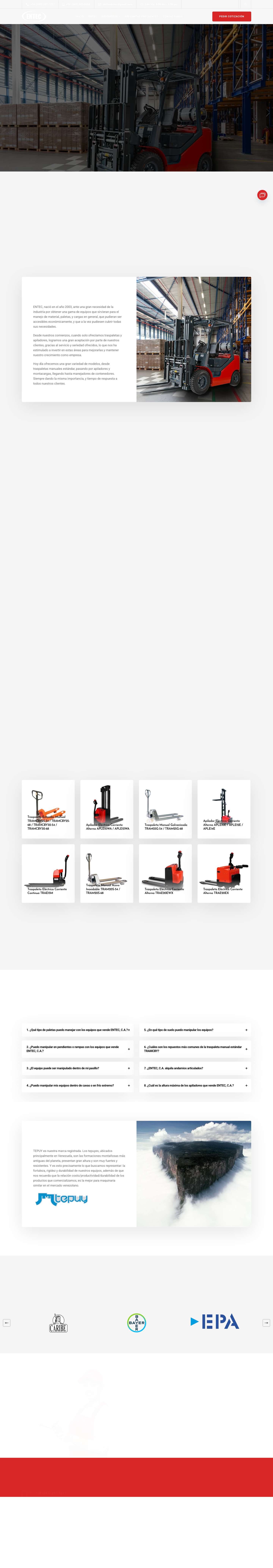 Inicio - Entec - Full Screenshot