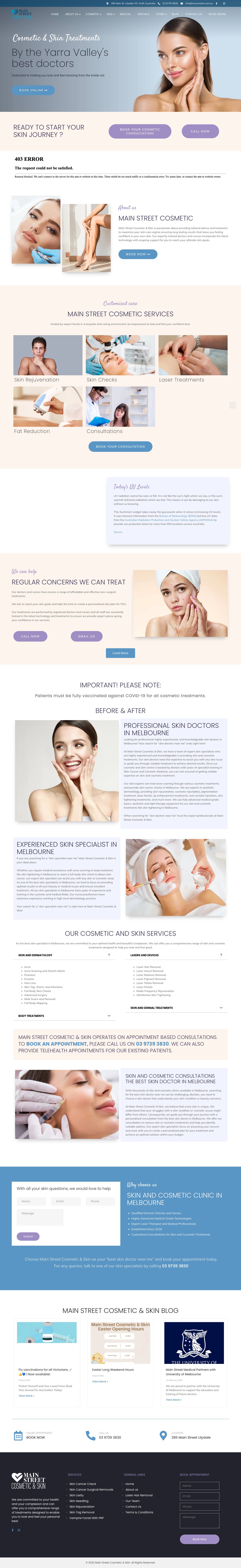 Best Skin Specialist Doctor Melbourne | Skin Tightening Melbourne - Full Screenshot