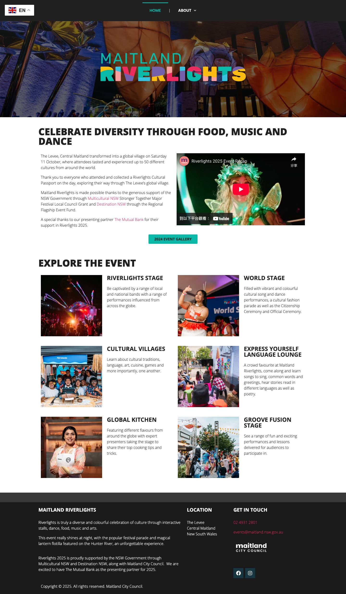 MAIN EVENT - Maitland Riverlights - Full Screenshot