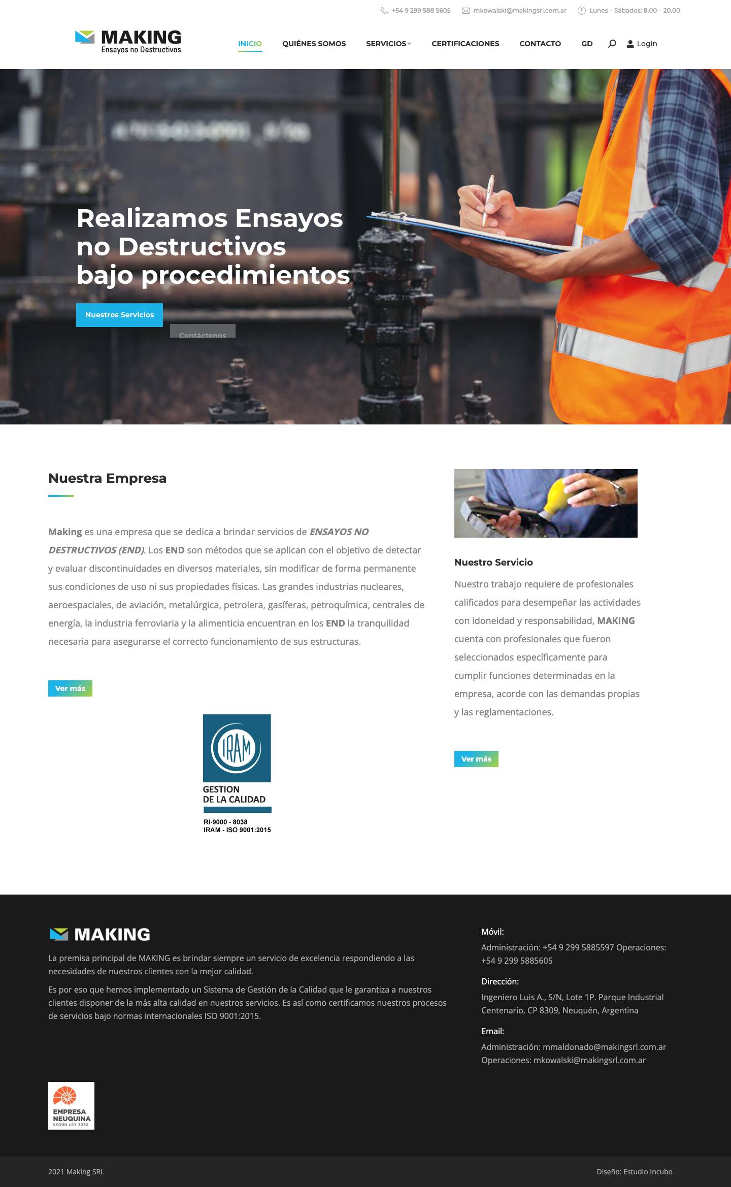 Making SRL – Ensayos no destructivos - Full Screenshot