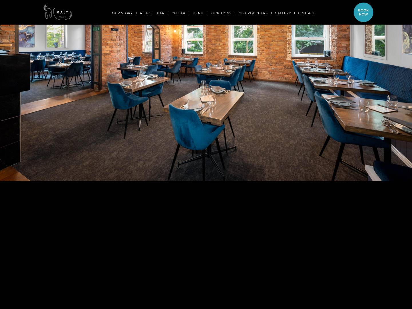 Malt Dining Brisbane - Innovative 3 level dining & wine experience - Full Screenshot