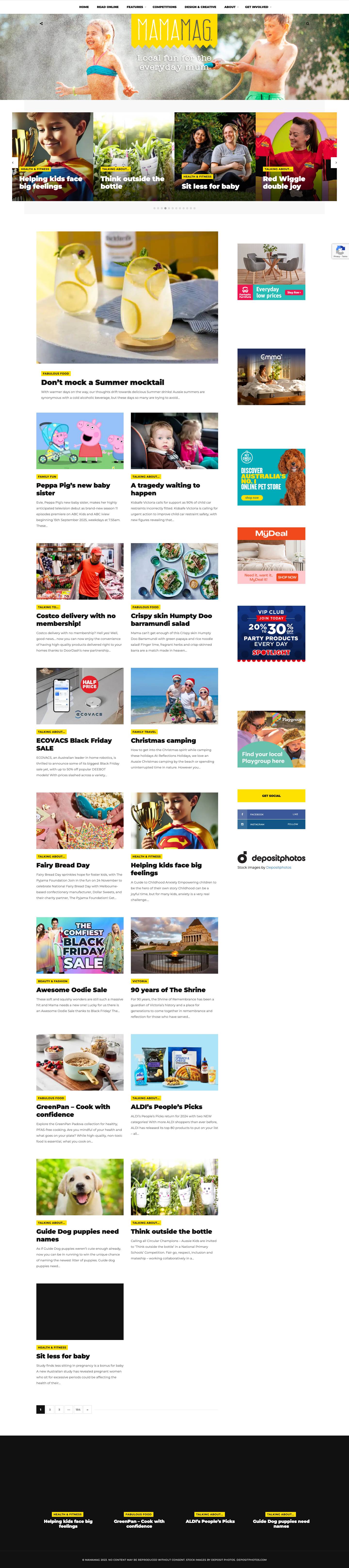 MamaMag - Support and fun for the everyday mum - Full Screenshot