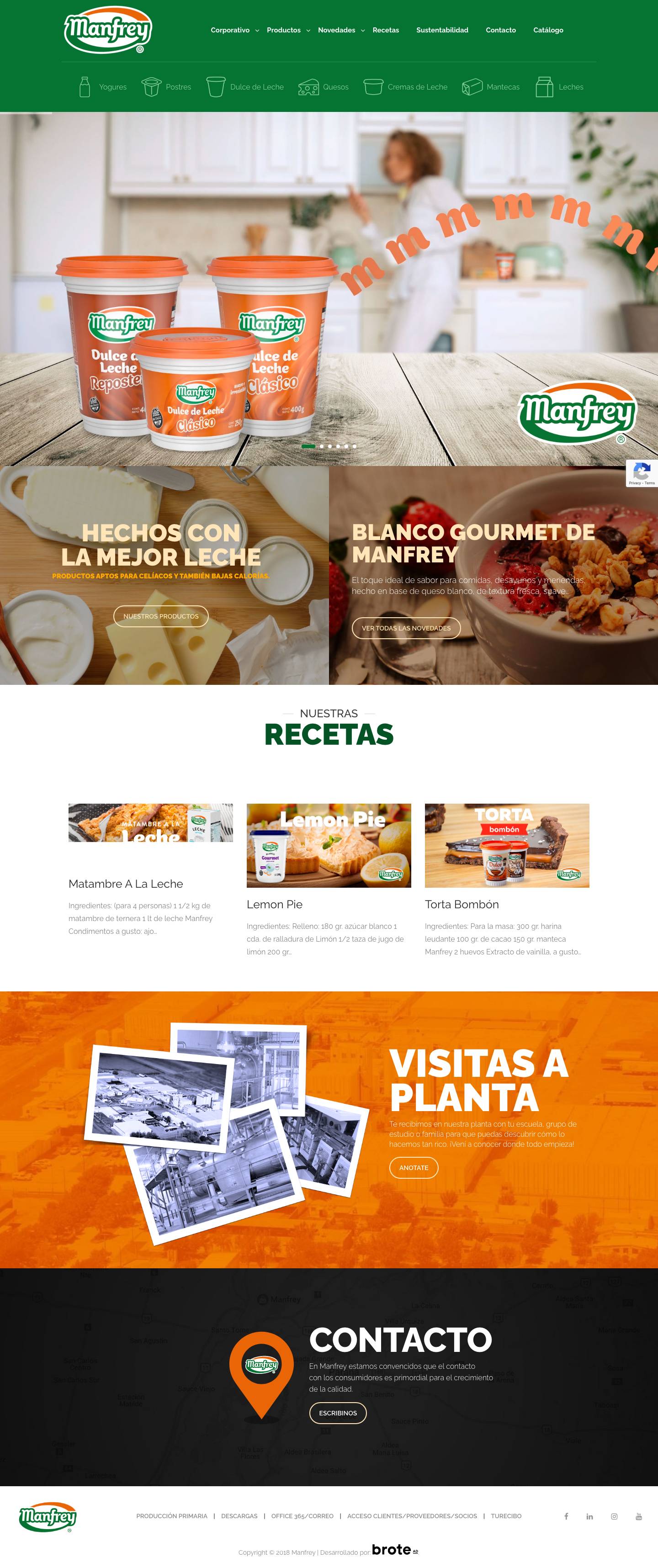 Inicio - Manfrey - Full Screenshot