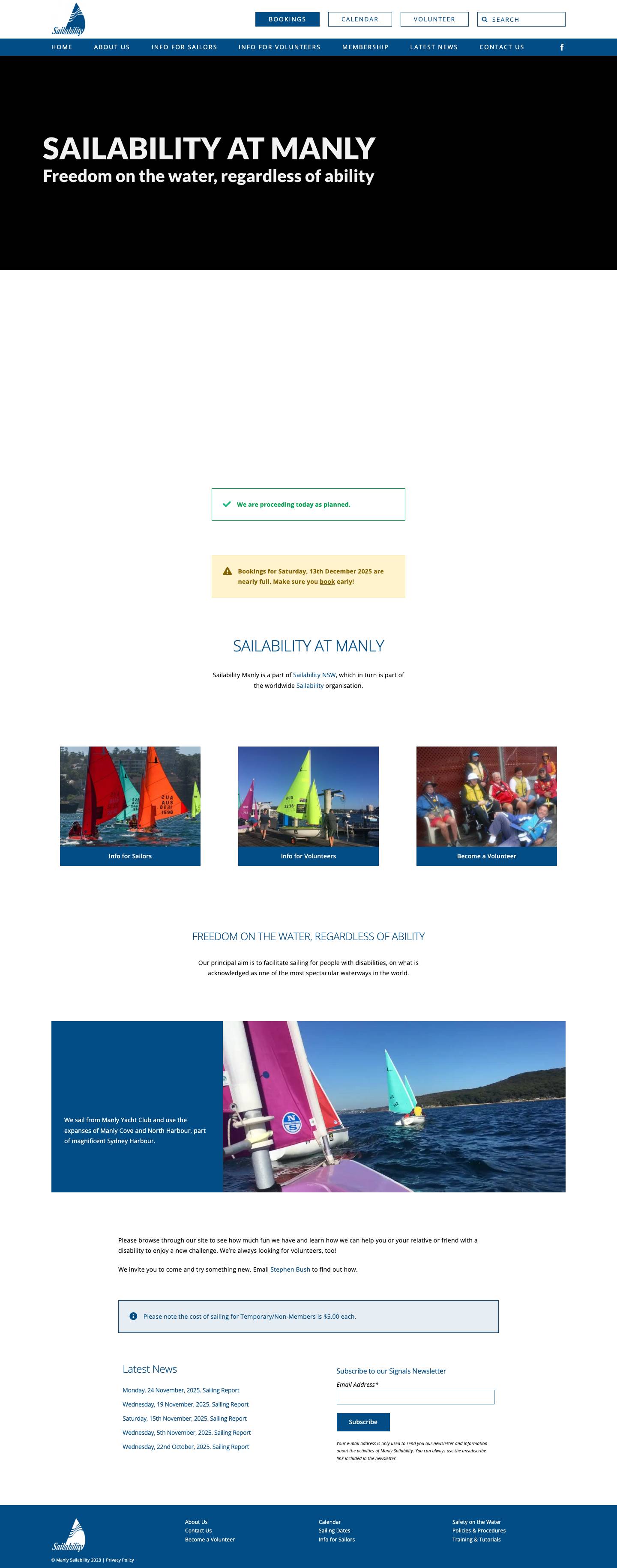 Manly Sailability - Full Screenshot