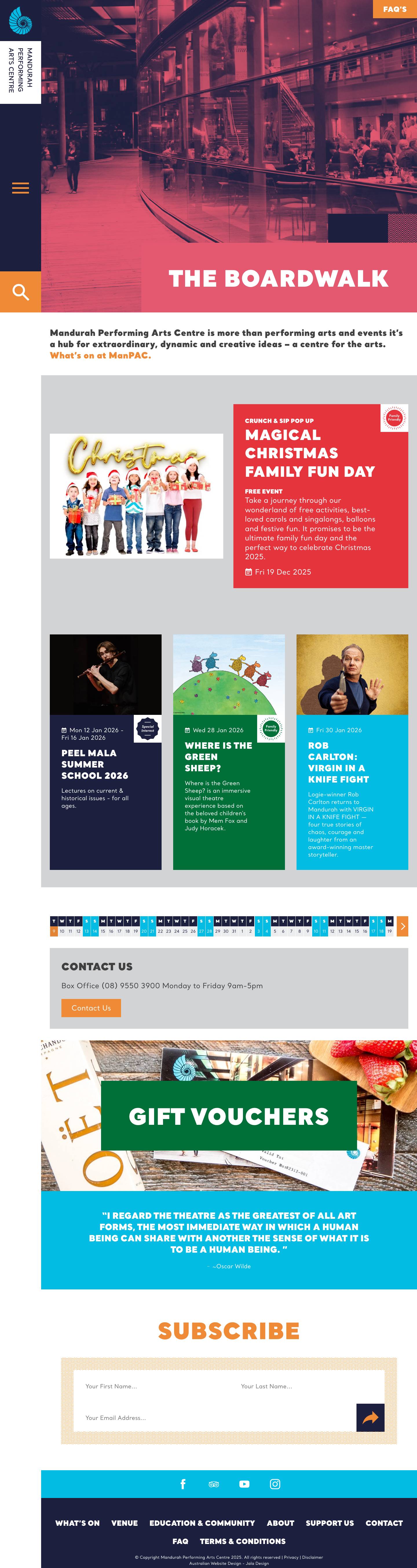 Mandurah Performing Arts and Events Centre - Full Screenshot