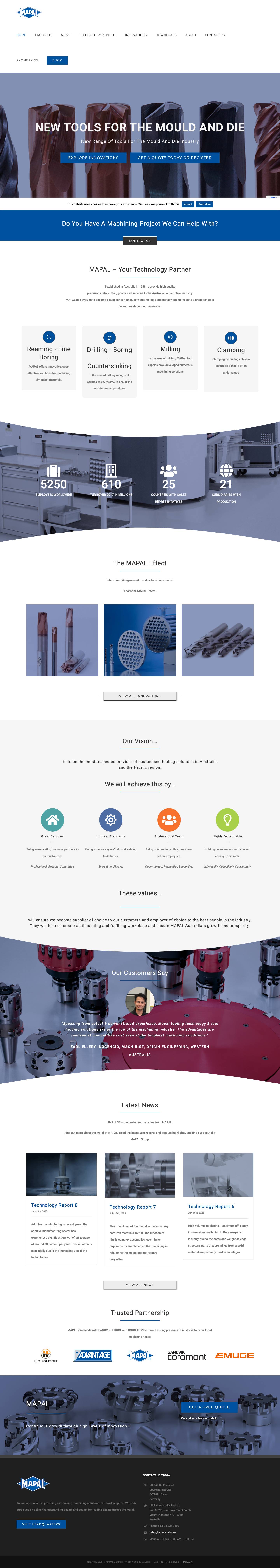 MAPAL Australia - Full Screenshot