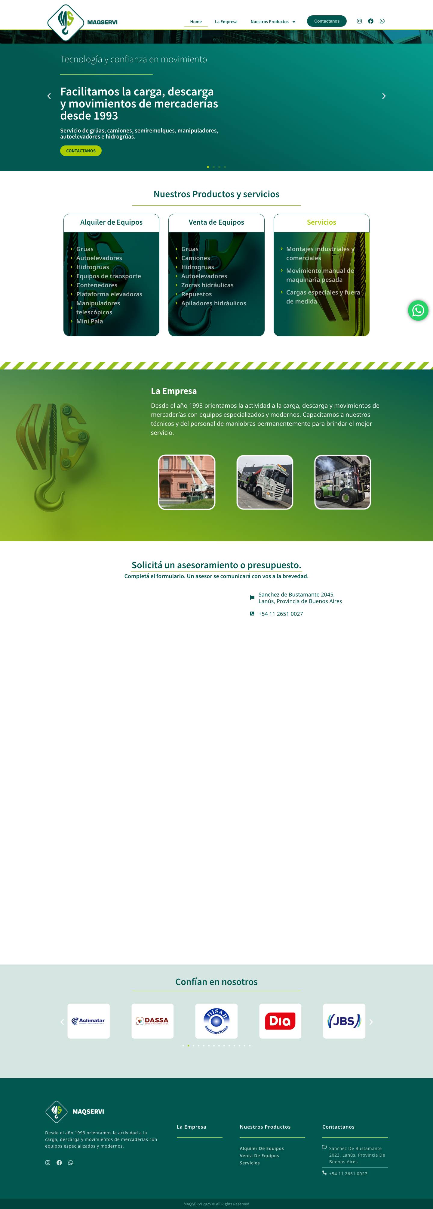 MAQSERVI S.R.L. - Full Screenshot