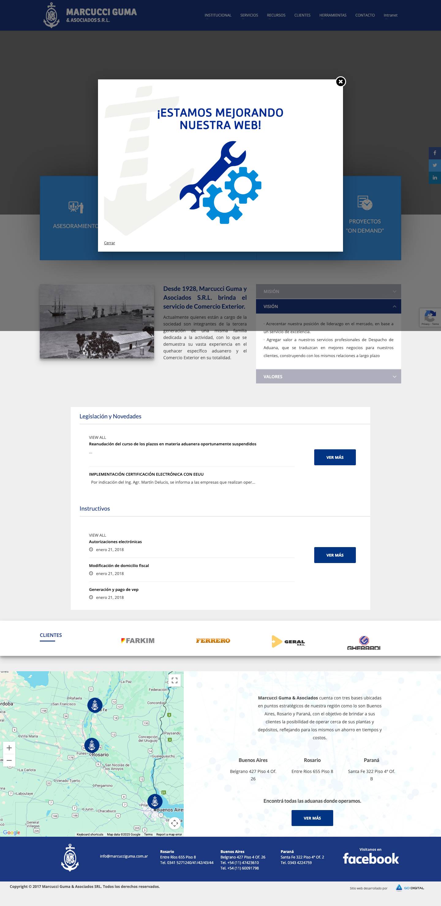 Marcucci Guma y Asociados - Full Screenshot