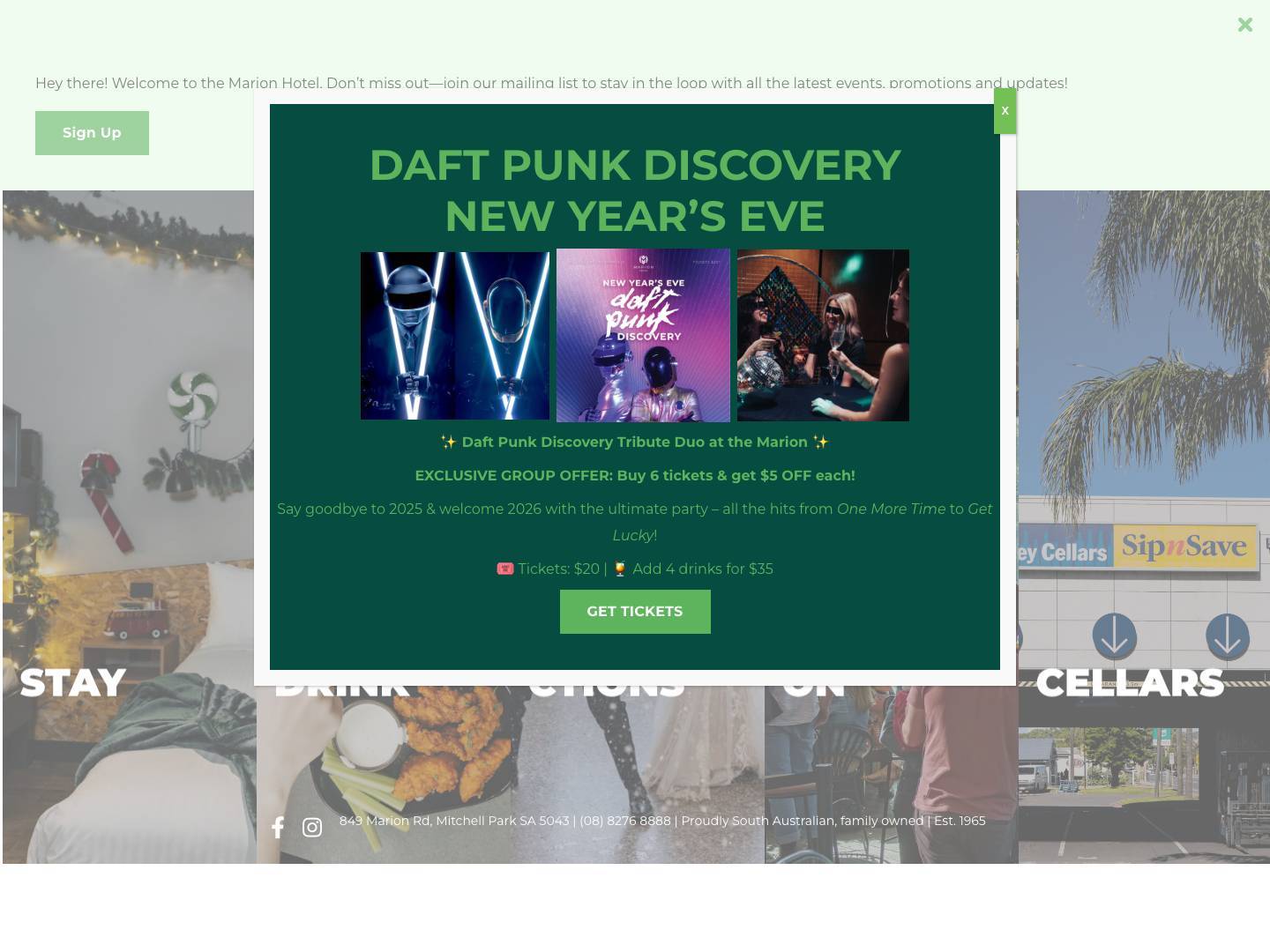 Marion Hotel - Full Screenshot