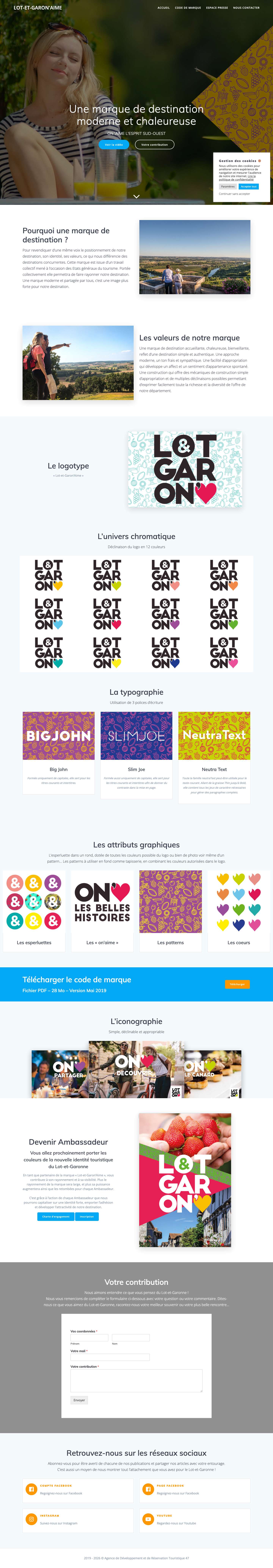 Nouvelle marque de destination du Lot-et-Garonne - Lot-et-Garon'Aime - Full Screenshot