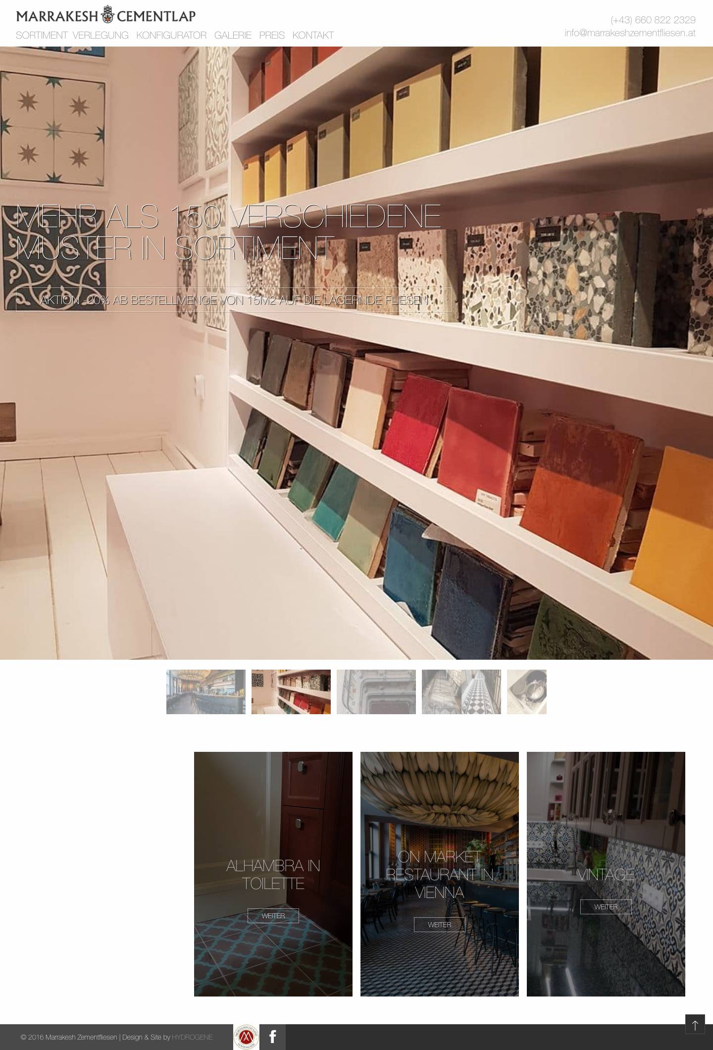 Traditionelle Handwerkprodukte auf Lager - Marrakesh Zementfliesen - Full Screenshot