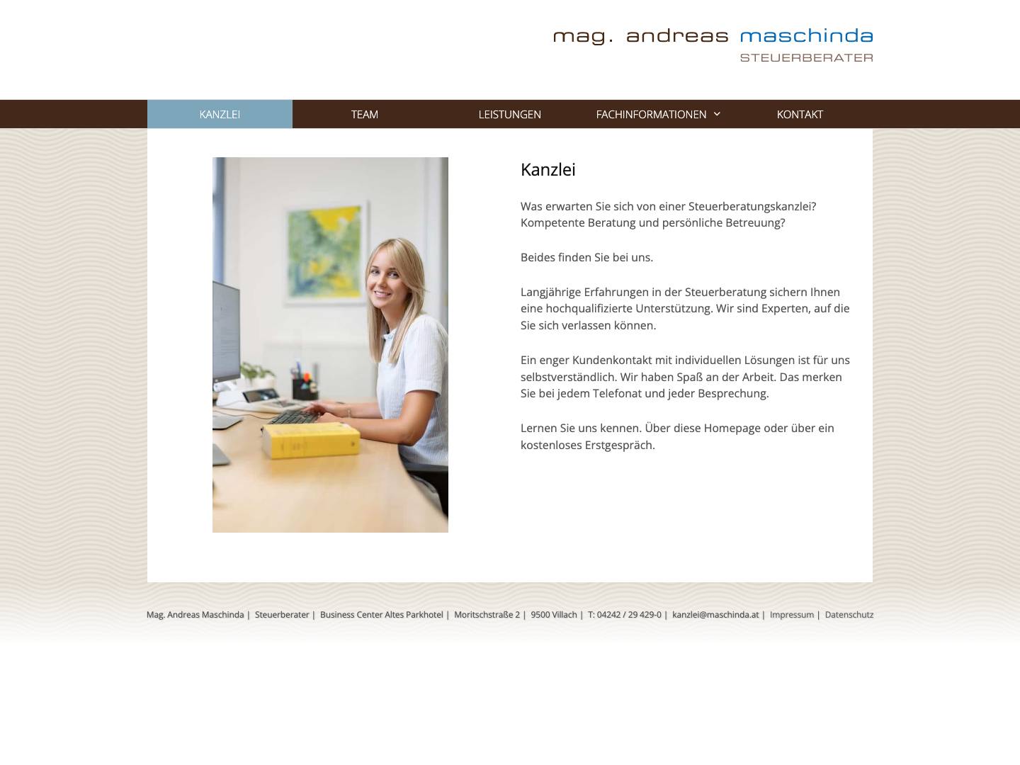 Mag. Andreas Maschinda - Full Screenshot