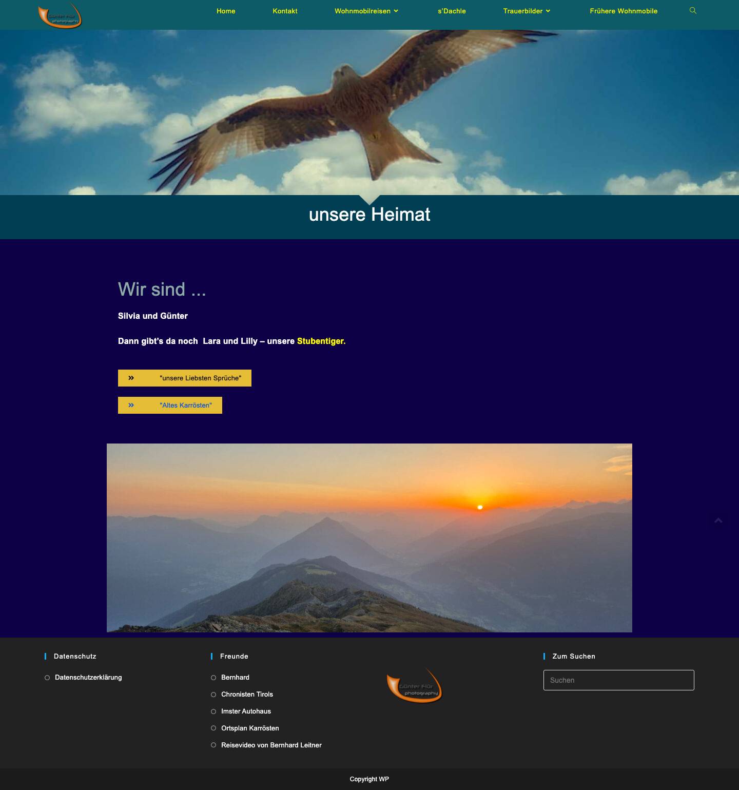 Leben und leben lassen – unsere Wohnmobilreisen - Full Screenshot