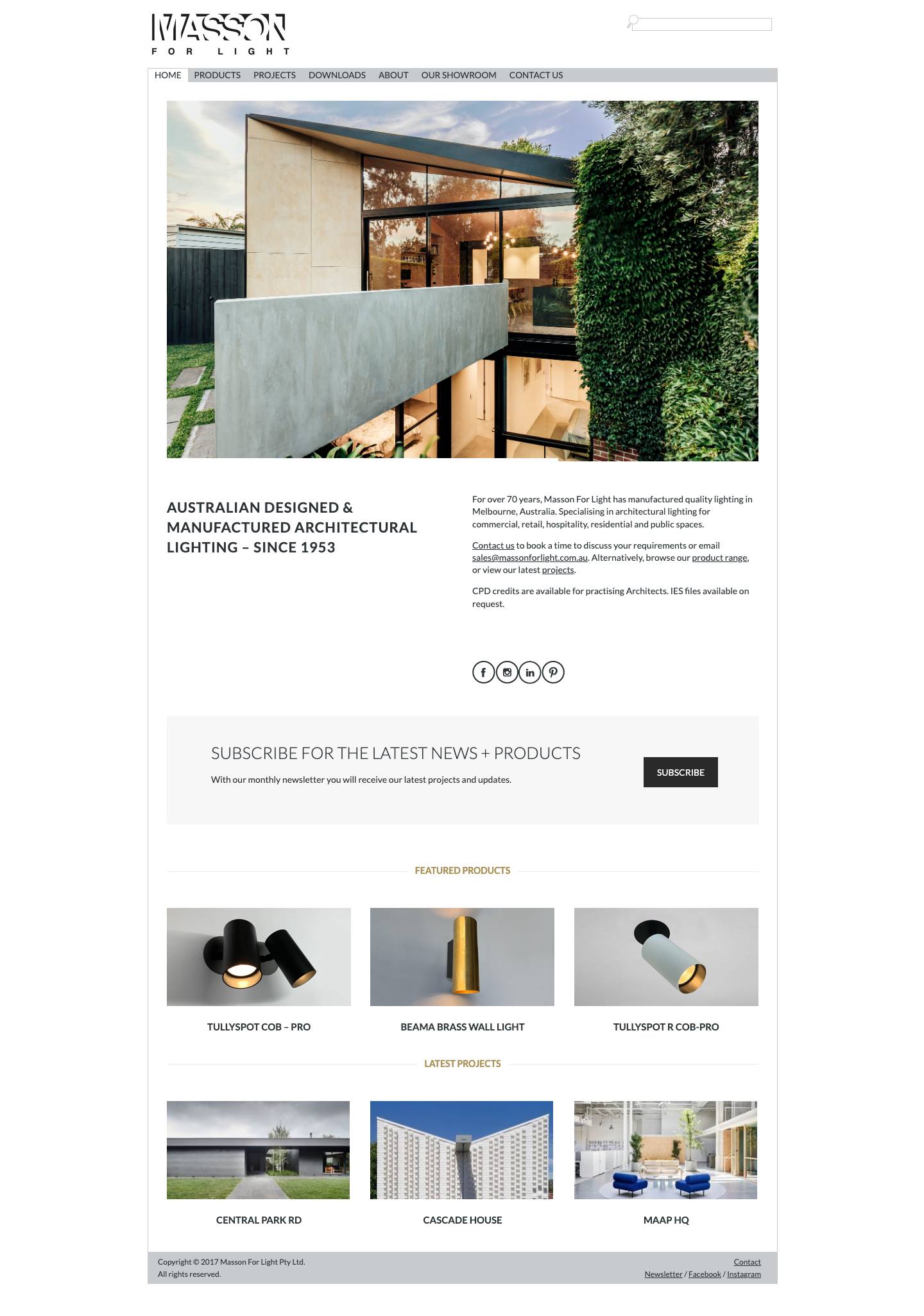 Masson For Light Home - Masson For Light - Full Screenshot