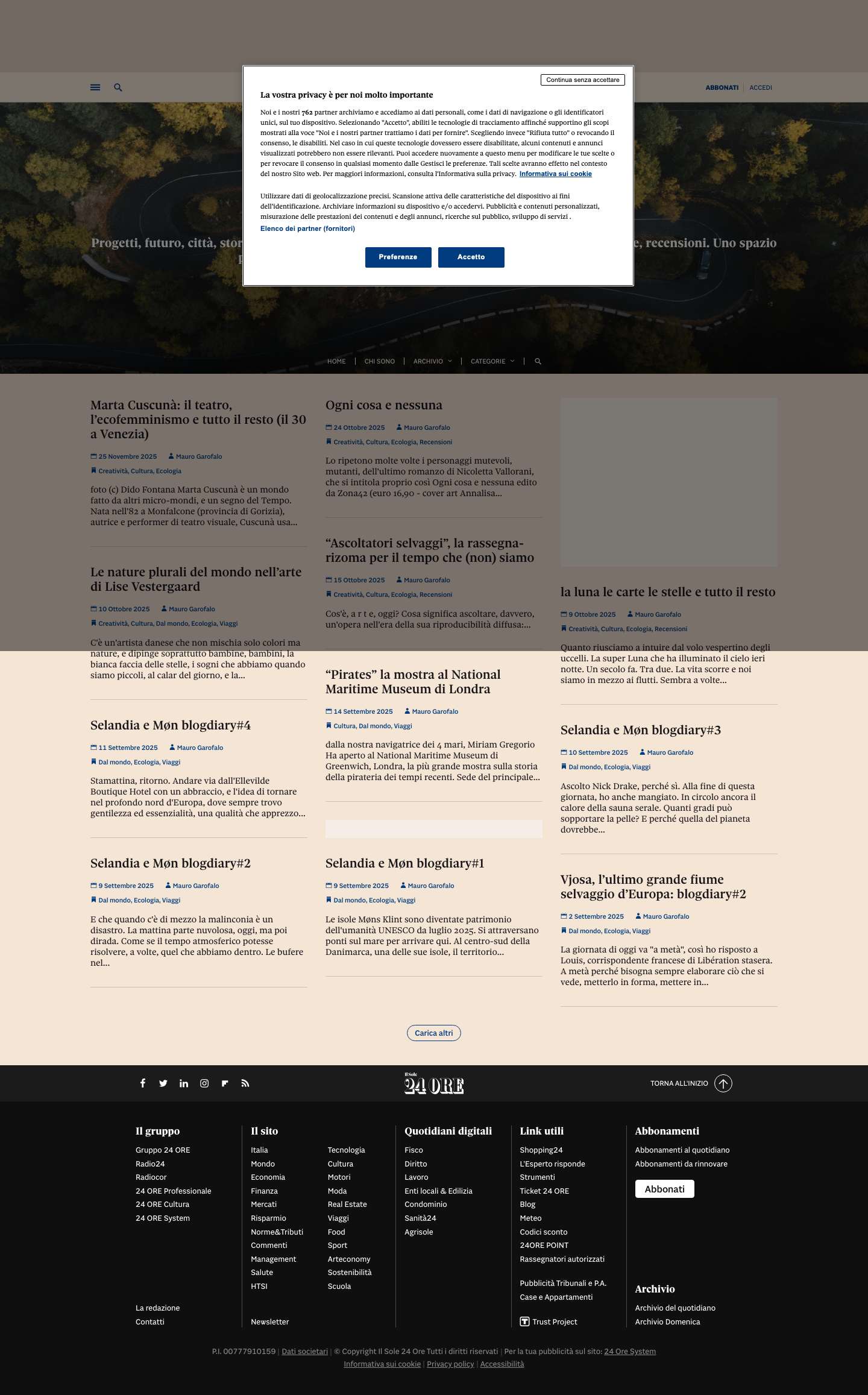 Generazione X 2.0 | Blog di Mauro GarofaloGenerazione X 2.0 - Progetti, futuro, città, storie d’attraversamento e confine. Racconti, video, immagini, reportage, recensioni. Uno spazio per capire da dove arrivano, e dove vanno, i tempi del reale digitale. - Full Screenshot