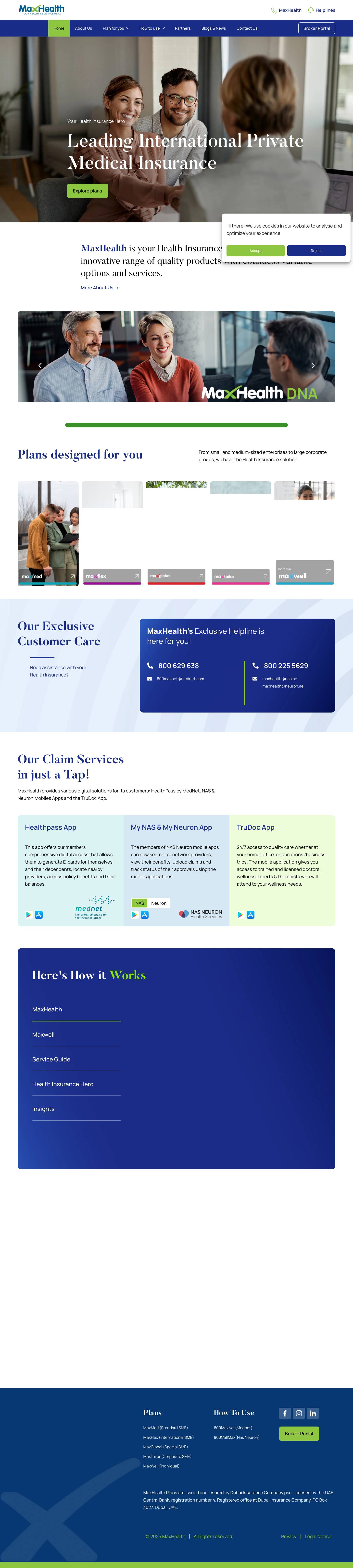 MaxHealth - Your Health Insurance Hero - Full Screenshot