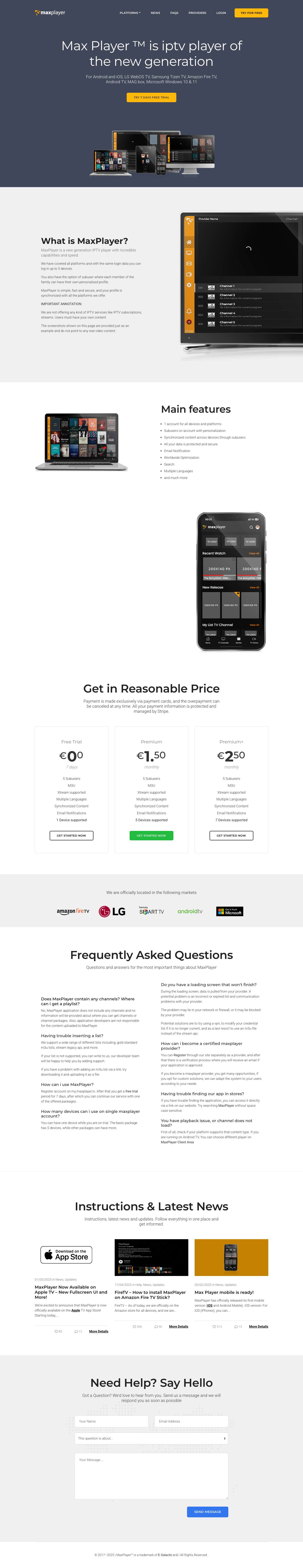 IPTV Player for All Platforms - Max Player - Full Screenshot