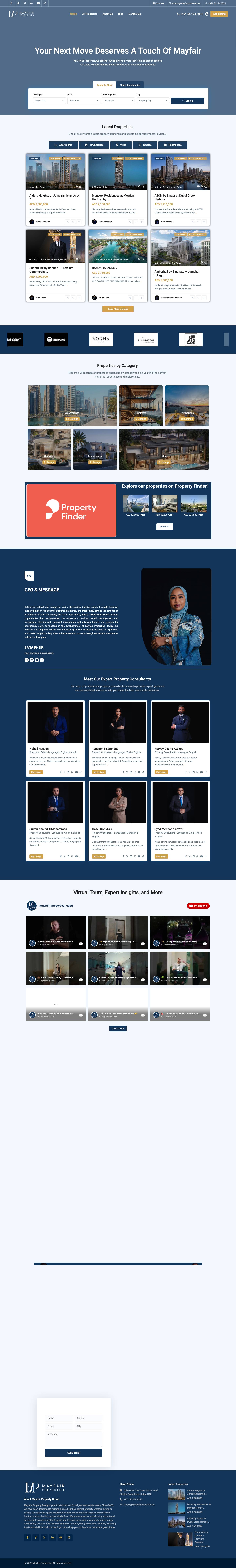 Your Next Move Deserves a Touch of Mayfair | Properties in Dubai - Full Screenshot